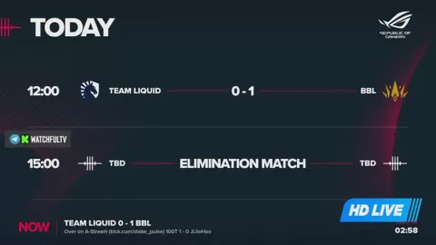 Poster siaran Liquid VS BBL