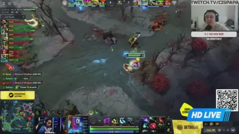 Poster siaran Team Yandex VS LGD Gaming