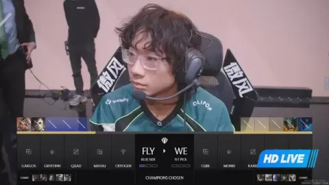 Poster siaran Team WE VS FlyQuest