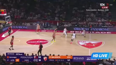 Poster siaran Crvena Zvezda Belgrade VS Paris