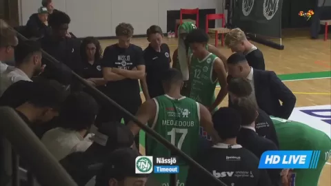 Poster siaran KFUM Nassjo VS Uppsala Basket