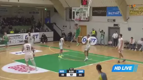 Poster siaran KFUM Nassjo VS Umea BSKT