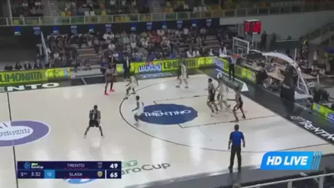 Poster siaran Aquila Basket Trento VS Slask Wroclaw