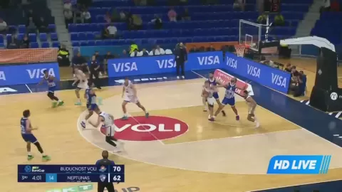 Poster siaran KK Buducnost VS Neptunas Klaipeda
