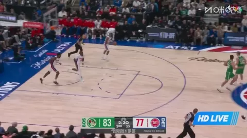 Poster siaran Detroit Pistons vs Boston Celtics