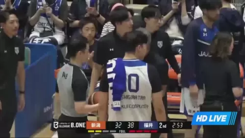 Poster siaran Niigata Albirex BB VS Fukui Blowinds