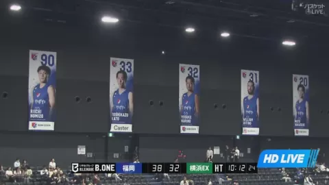 Poster siaran Rizing Zephyr Fukuoka VS Yokohama Excellence