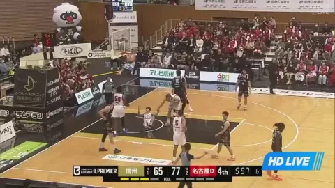 Poster siaran Shinshu Brave Warriors VS Nagoya Diamond Dolphins