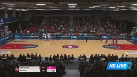 Poster siaran Leicester Riders VS Bristol Academy Flyers