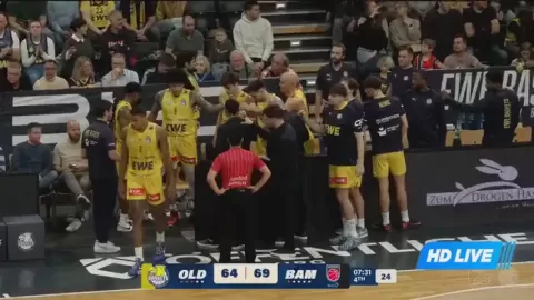 Poster siaran EWE Baskets Oldenburg VS Brose Bamberg