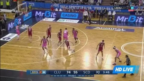 Poster siaran U-Mobitelco BT Cluj Napoca VS SC Derby