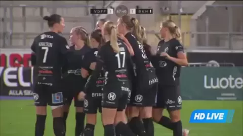 Poster siaran Vaxjo Women VS BK Hacken Women