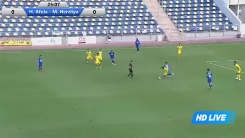 Poster siaran Hapoel Afula VS Maccabi Herzliya