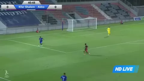 Poster siaran Hapoel Kfar Shalem VS Hapoel Akko