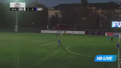 Poster siaran BE1 NFA VS FK Neptunas Klaipeda