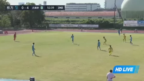 Poster siaran FC Tiamo Hirakata VS Yokogawa Musashino FC