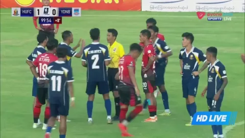 Poster siaran Hantharwady United VS Yadanarbon FC