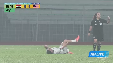 Poster siaran Malaysia U17 Women VS Iraqi Women U17
