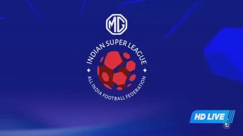 Poster siaran Northeast United FC VS Kerala Blasters FC